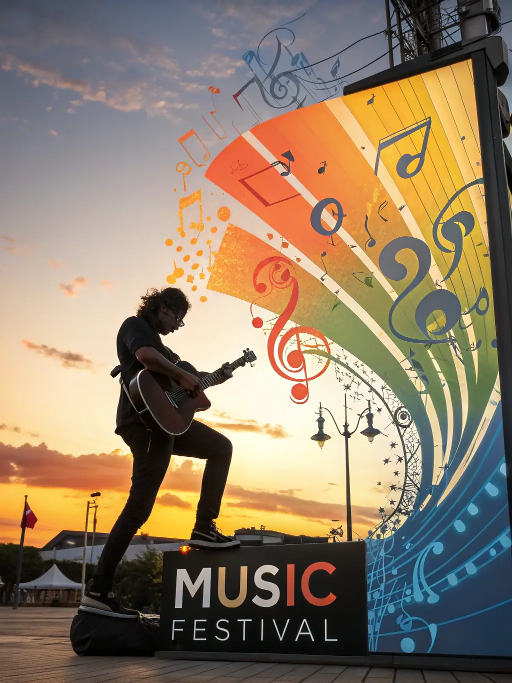 A visually striking poster for a HAUS GANG-supported music festival, showcasing the headlining electronic music artist and the festival's unique visual identity. The image is used to promote an upcoming event.